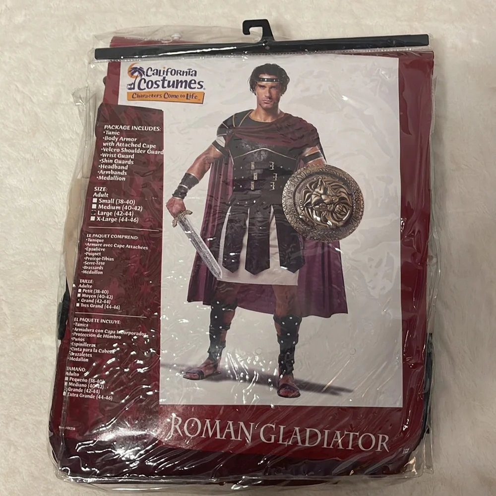 Roman Gladiator/ Greek God Mens Size Large
New Never Worn - Picture 2 of 5